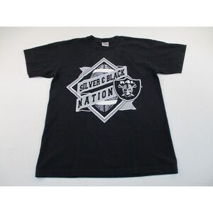 Pro Team Shirt Mens XL Black Silver & Black Nation Oakland Raider Nation